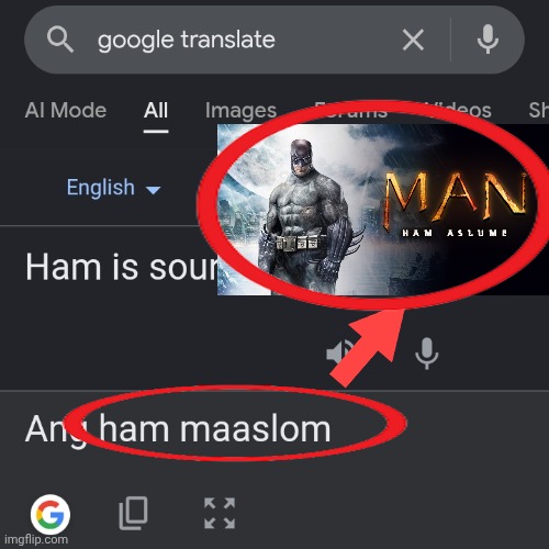 Ham Slume | image tagged in batman | made w/ Imgflip meme maker
