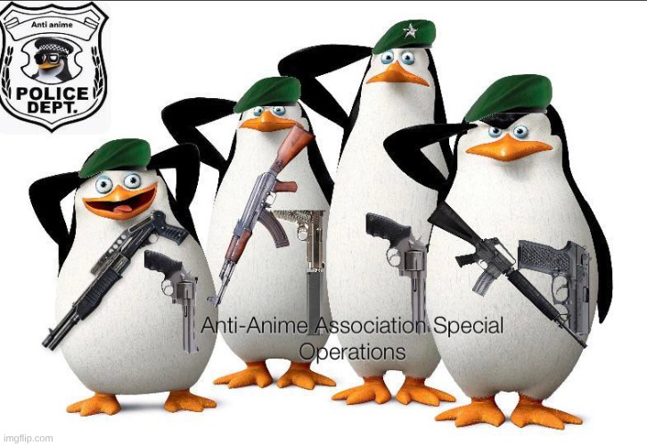 Anti-Anime Association Special Operations | image tagged in anti-anime association special operations | made w/ Imgflip meme maker