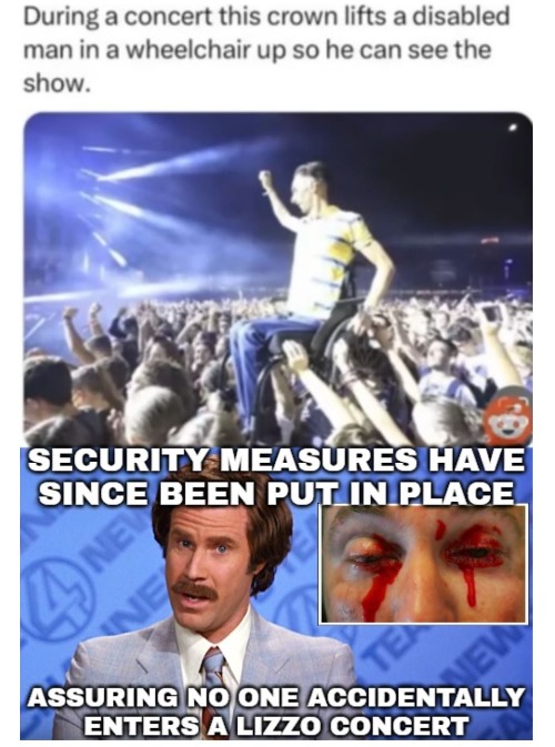 image tagged in anchorman news,funny,lizzo,music | made w/ Imgflip meme maker