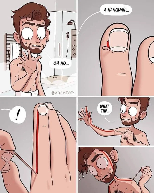 I hate hangnails Blank Meme Template