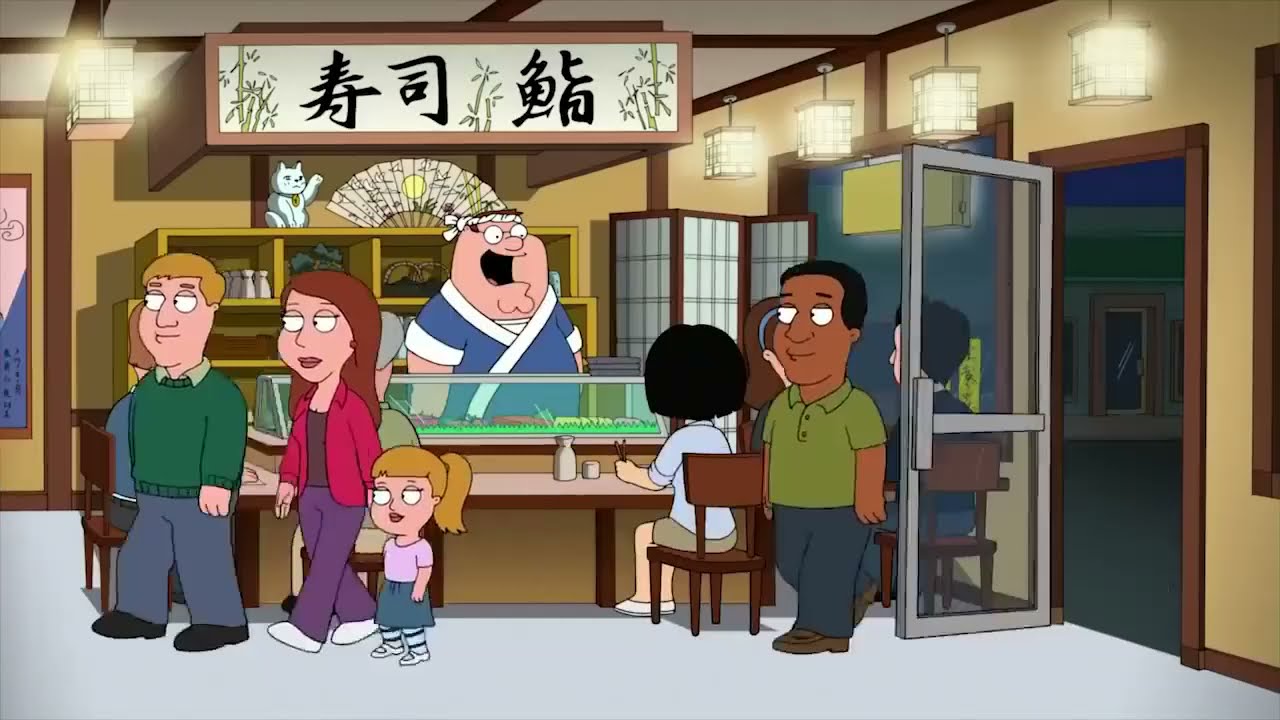 Peter Sushi Restaurant Family Guy Blank Meme Template