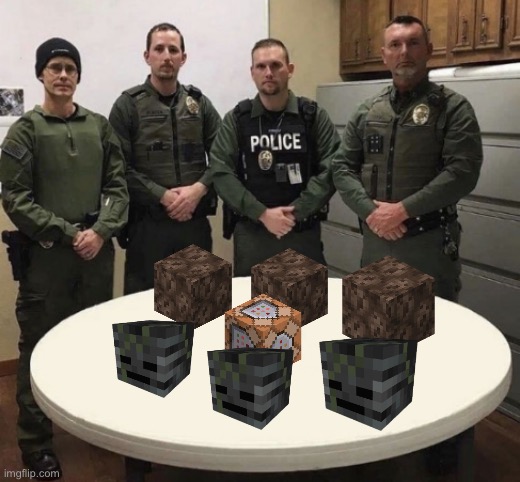 hmmm | image tagged in police officers seized contraband | made w/ Imgflip meme maker
