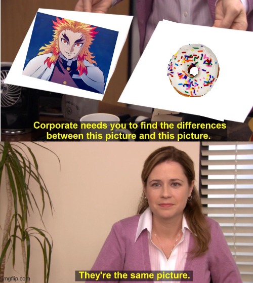 pov the demon slayer meme starter pack | image tagged in memes,they're the same picture,demon slayer | made w/ Imgflip meme maker