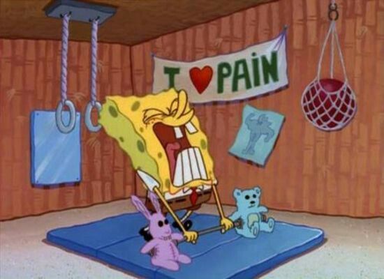 SpongeBob gym Blank Meme Template