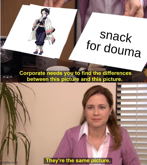 worst hasera in my oppinion | snack for douma | image tagged in memes,they're the same picture,demon slayer | made w/ Imgflip meme maker