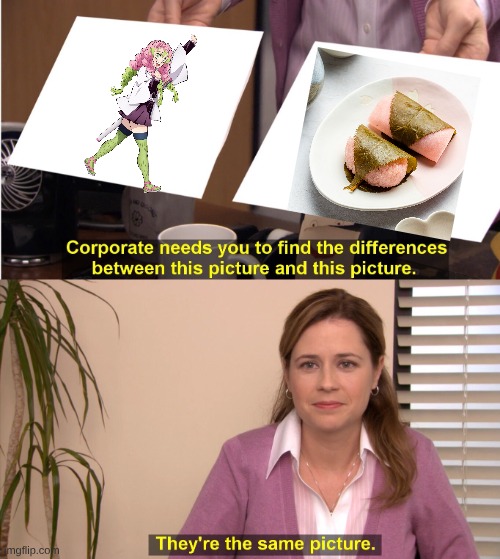 pov you have no idea what to put hear | image tagged in memes,they're the same picture,demon slayer | made w/ Imgflip meme maker