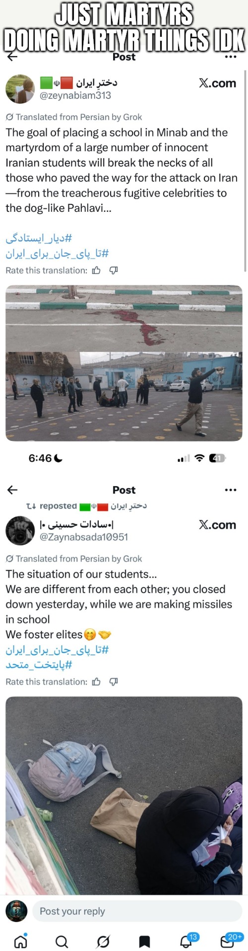 Just Martyrs doing martyr things idk | image tagged in iran,islam,politics | made w/ Imgflip meme maker