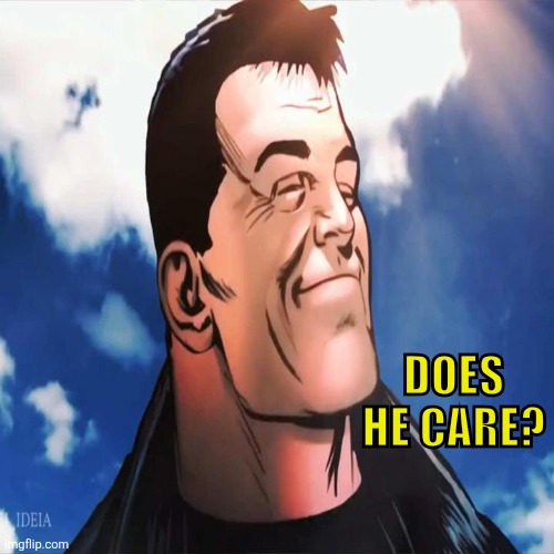 Does he care? | made w/ Imgflip meme maker