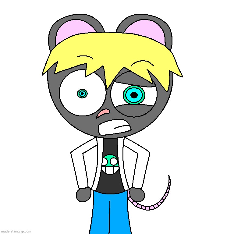 Clex the scientific mouse | image tagged in mouse,art,oc | made w/ Imgflip meme maker