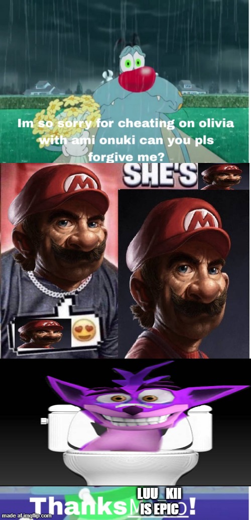 *farts loudly* | LUU_KII IS EPIC | image tagged in farts loudly | made w/ Imgflip meme maker
