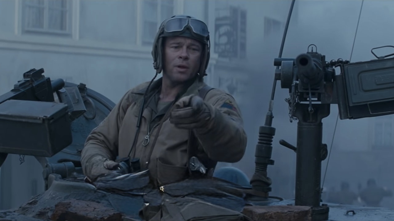 Brad Pitt Fury Blank Meme Template