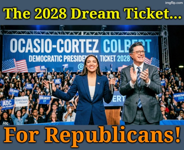 Dear Lord... Please! Please!! PLEASE!!! | The 2028 Dream Ticket... For Republicans! | made w/ Imgflip meme maker
