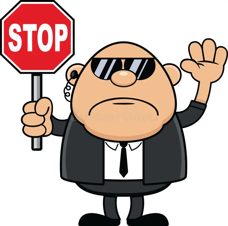 High Quality Stop Guy Blank Meme Template