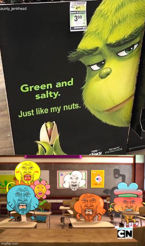 image tagged in disgusted gumball | made w/ Imgflip meme maker