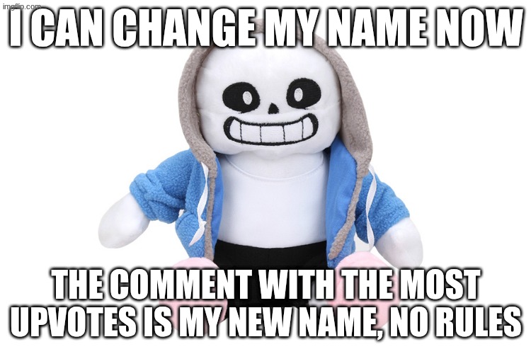 hey listen I'm doing a gamble here, but trust me I know what I'm doing (mod note here: ) | I can change my name now; the comment with the most upvotes is my new name, no rules | image tagged in sans undertale | made w/ Imgflip meme maker
