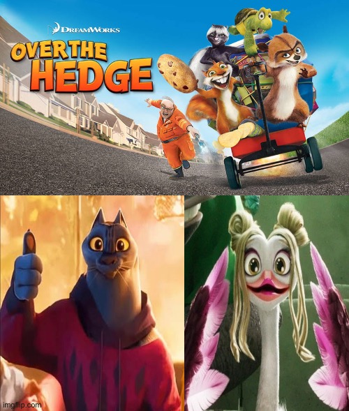 Jett Fillmore and Olivia Burke (GOAT) Loves Over The Hedge (2006) | image tagged in dreamworks,over the hedge,goat movie,crossover,deviantart,memes | made w/ Imgflip meme maker