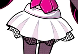 Draculaura's White Skirt Blank Meme Template
