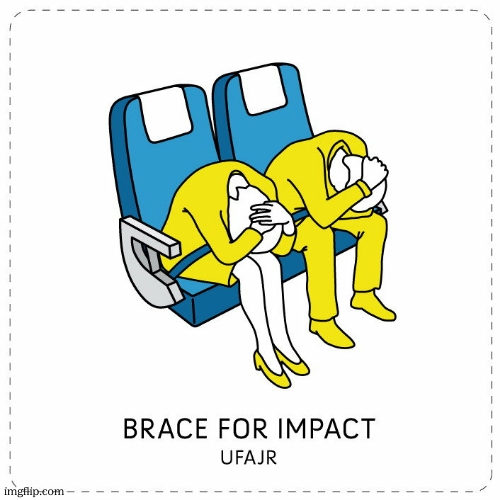 Brace for impact | image tagged in brace for impact | made w/ Imgflip meme maker