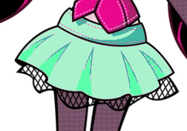 Draculaura's Green Skirt Meme Template