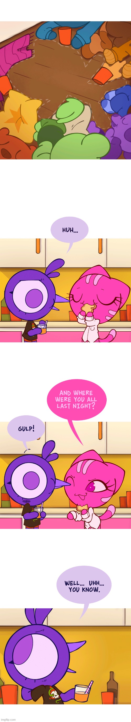 image tagged in cat,bird,last,night,last night,blushing | made w/ Imgflip meme maker