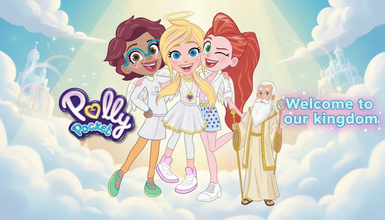 Polly Pocket goes to heaven with Shani and Lila Draper Blank Meme Template