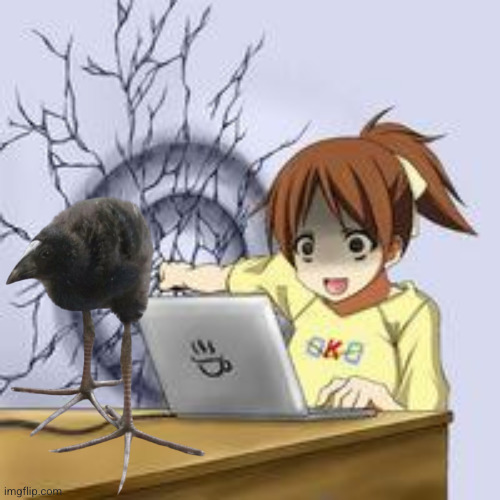 Anime wall punch | image tagged in anime wall punch | made w/ Imgflip meme maker