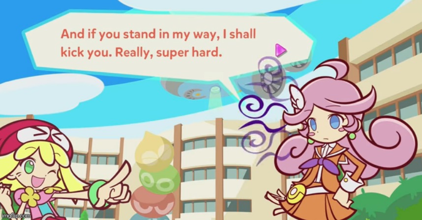 Ever since I found out Raffina was voiced by Erica Lindbeck I've just instinctively read this screenshot in Loona's voice | image tagged in really super hard | made w/ Imgflip meme maker