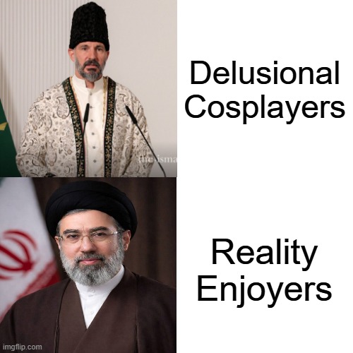 Shi'ite Delusional Cosplayers Vs Reality Enjoyers | Delusional Cosplayers; Reality Enjoyers | image tagged in memes,drake hotline bling | made w/ Imgflip meme maker