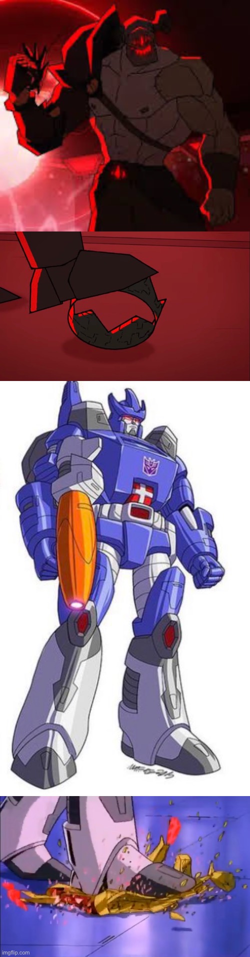 FUN FACT: This scene from Glitch’s new pilot Gameoverse is a reference to the 1986 transformers movie | image tagged in transformers,transformers g1,gameoverse | made w/ Imgflip meme maker