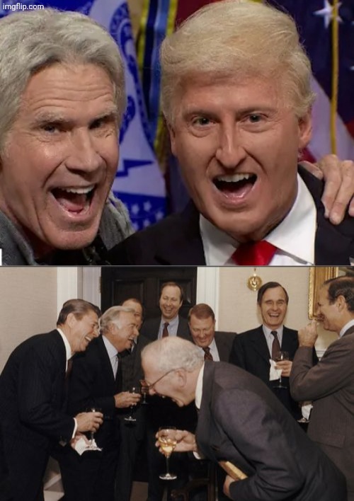 Will Ferrell as Epstein is hilarious | image tagged in memes,laughing men in suits | made w/ Imgflip meme maker