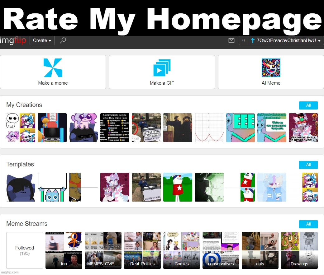 Rate My Homepage | Rate My Homepage | image tagged in memes,homepage,rate | made w/ Imgflip meme maker