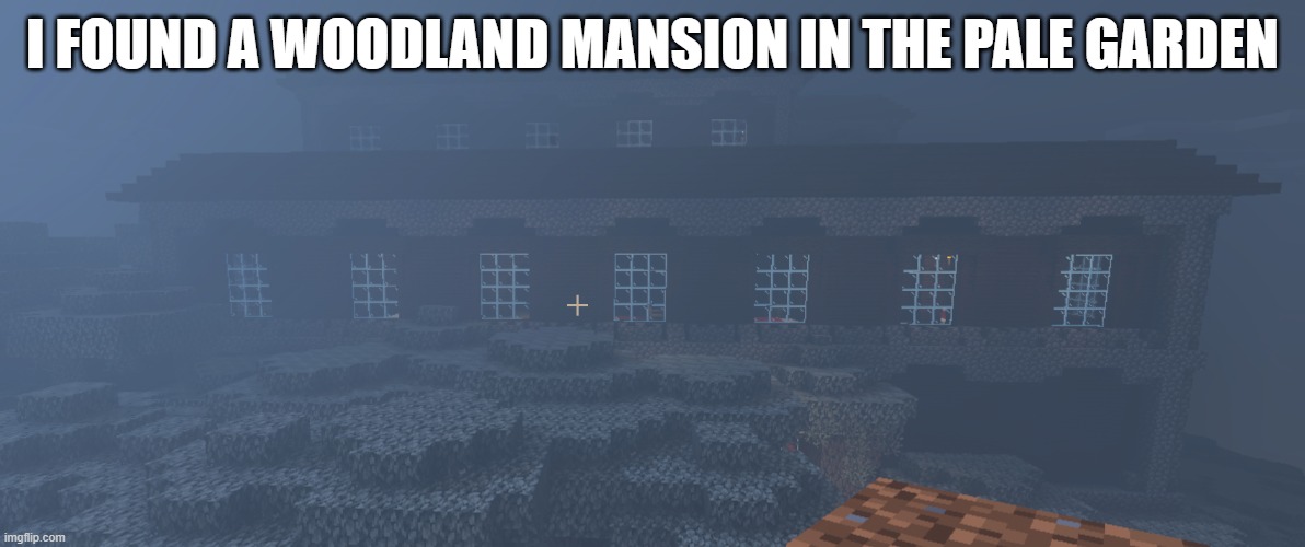 Woodland Mansion | i found a woodland mansion in the pale garden | image tagged in woodland mansion | made w/ Imgflip meme maker