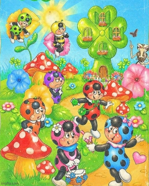 Cococinel 90s maison tréfle clover house dessin animé ladybug heroine cartoon 1992 Cocomiel dibujo animado  Πασχαλίτσα | image tagged in cococinel | made w/ Imgflip meme maker