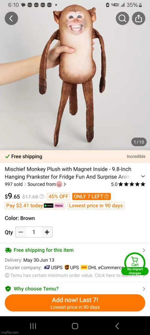Does this count? | image tagged in screenshot_20260523_181017_temu jpg | made w/ Imgflip meme maker