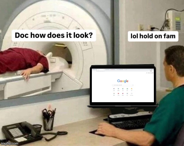 Doc how does it look? lol hold on fam | image tagged in doc how does it look lol hold on fam | made w/ Imgflip meme maker