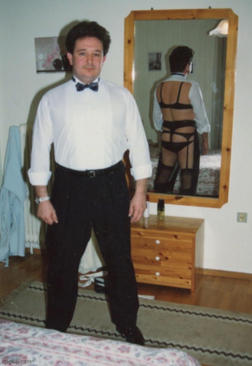 Mirror Lingerie Man | image tagged in mirror lingerie man | made w/ Imgflip meme maker