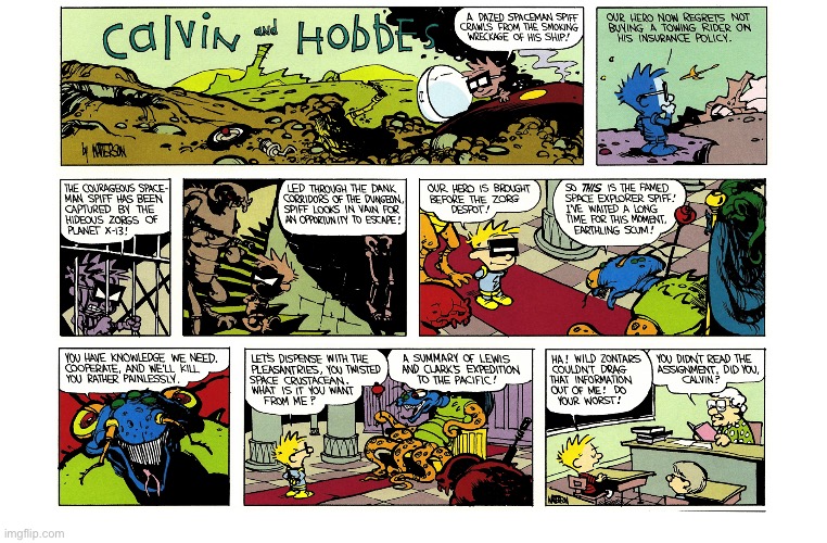 image tagged in calvin and hobbes,comics | made w/ Imgflip meme maker