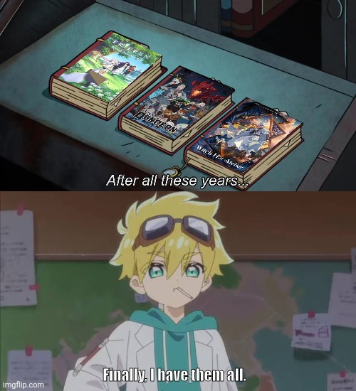 Finally, I have them all. | image tagged in memes,great,series | made w/ Imgflip meme maker