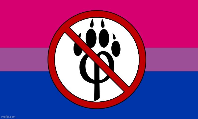Flag | image tagged in anti furry,flag,bisexual,lgbt,flags | made w/ Imgflip meme maker