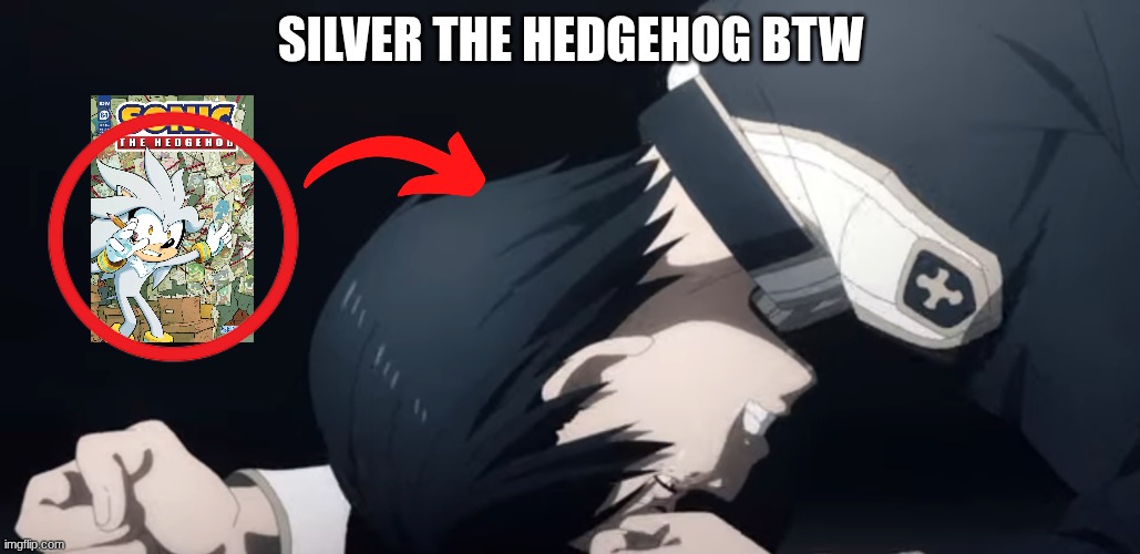 if you dont know they have the same voice actor | silver the hedgehog btw | image tagged in silver,kirito | made w/ Imgflip meme maker