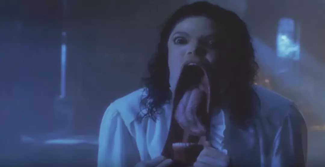 Micheal Jackson ghost big mouth Blank Meme Template