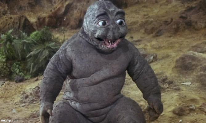 image tagged in minilla | made w/ Imgflip meme maker