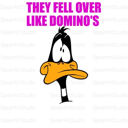 il_794xN.6637055001_hojo.webp | They fell over like Domino's | image tagged in il_794xn 6637055001_hojo webp | made w/ Imgflip meme maker