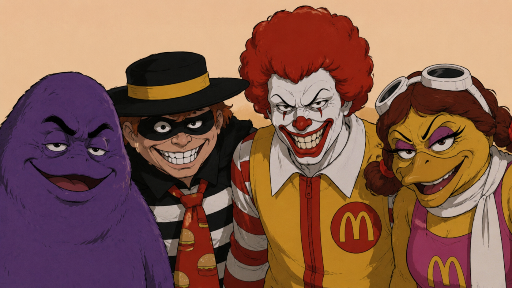 Ronald and the noys Blank Meme Template