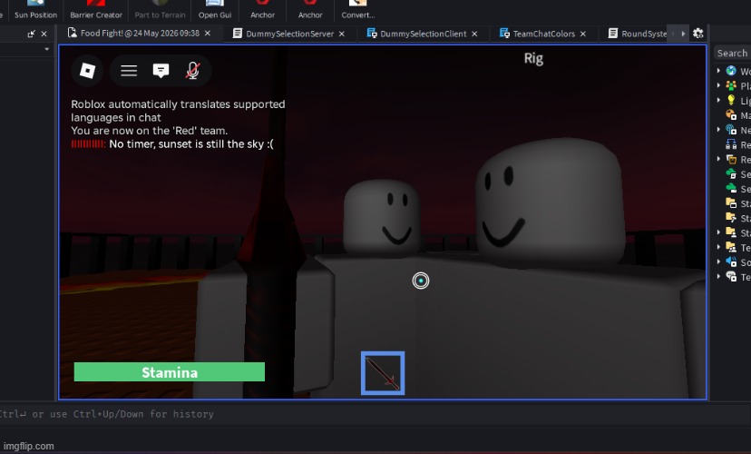 caught this absolute gem of an angle while debugging a game im making | made w/ Imgflip meme maker