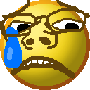 Crying soyjak emoji Meme Template
