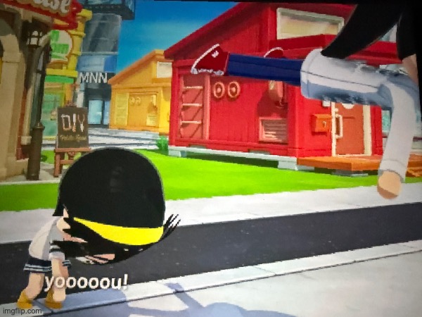 YEET | image tagged in tomodachi life,yeet,im outside ur home | made w/ Imgflip meme maker