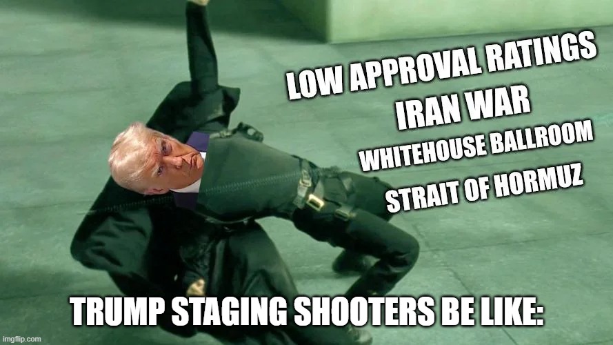 "Crime is ok" until a Liberal does it | trump staging shooters be like: | made w/ Imgflip meme maker
