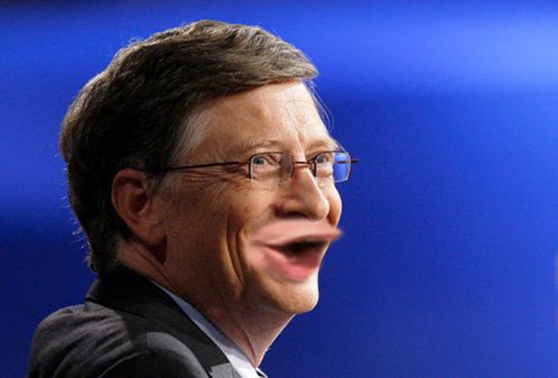 Bill Gates Pog Blank Meme Template