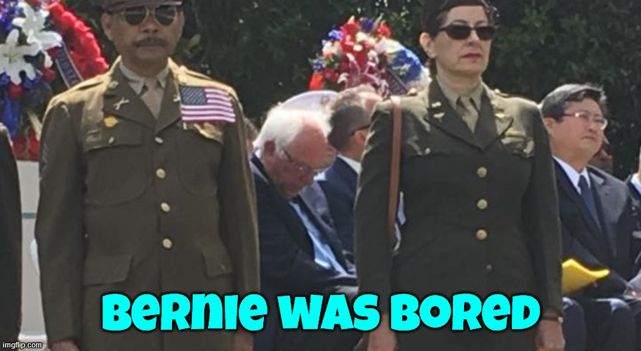 Bernie was bored | made w/ Imgflip meme maker